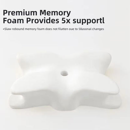 Butterfly Orthopedic Memory Foam Pillow  Cervical Neck Support For Pain Relief  Better Sleep 3