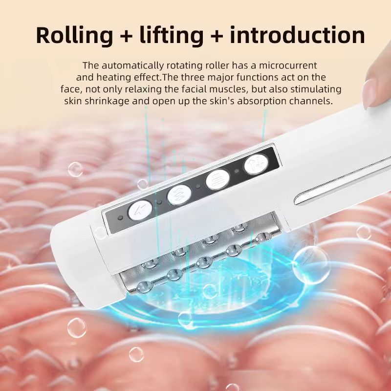 EMS Facial Roller With Heating  Vibration  Skin Tightening  Lifting Beauty Device 1