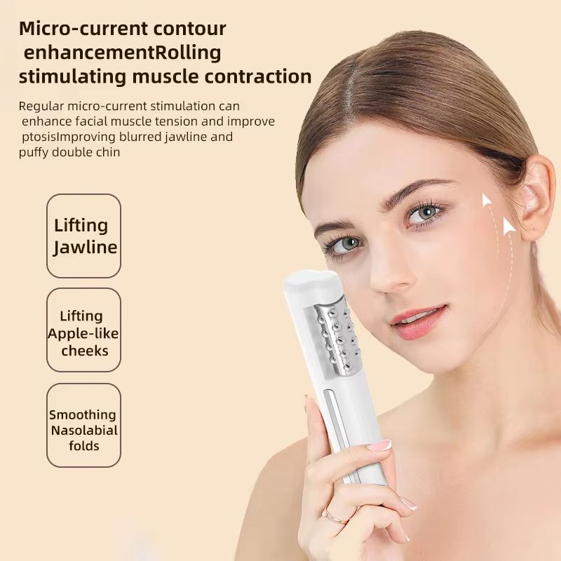 EMS Facial Roller With Heating  Vibration  Skin Tightening  Lifting Beauty Device 4