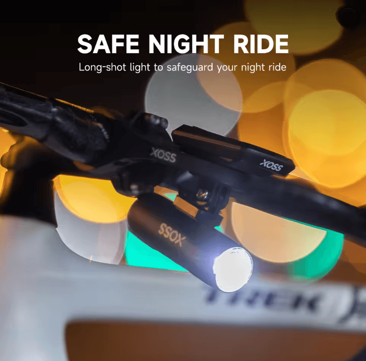 XOSS Rechargeable Bicycle Headlight Aluminium MTB Front Light 1