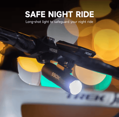 XOSS Rechargeable Bicycle Headlight Aluminium MTB Front Light 1