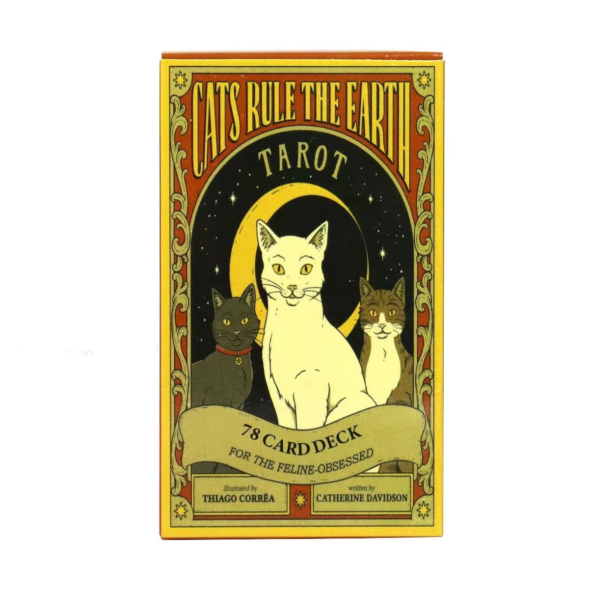 Cats Rule Earth Tarot Cards Oracle English Visions Divination Edition Deck for Beginners & Collectors, Mystical Board