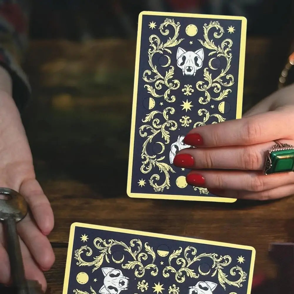 Cats Rule Earth Tarot Cards Oracle English Visions Divination Edition Deck for Beginners & Collectors, Mystical Board
