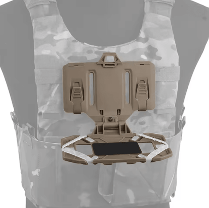 Tactical Molle Phone Holder Chest Rig Mount for Outdoor Navigation and Airsoft Vest