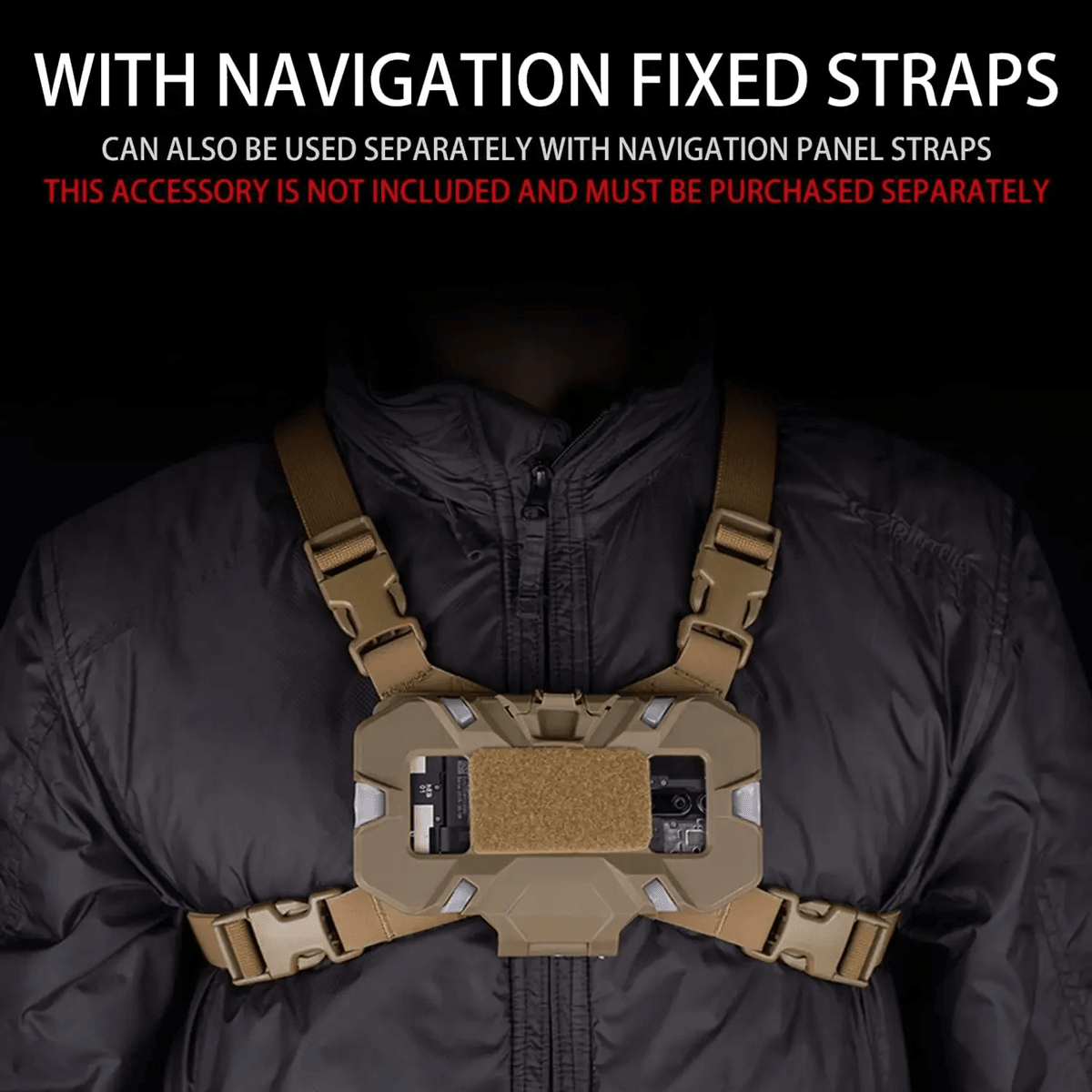 Tactical Molle Phone Holder Chest Rig Mount For Outdoor Navigation And Airsoft Vest 1