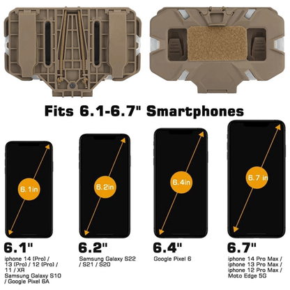 Tactical Molle Phone Holder Chest Rig Mount For Outdoor Navigation And Airsoft Vest 2