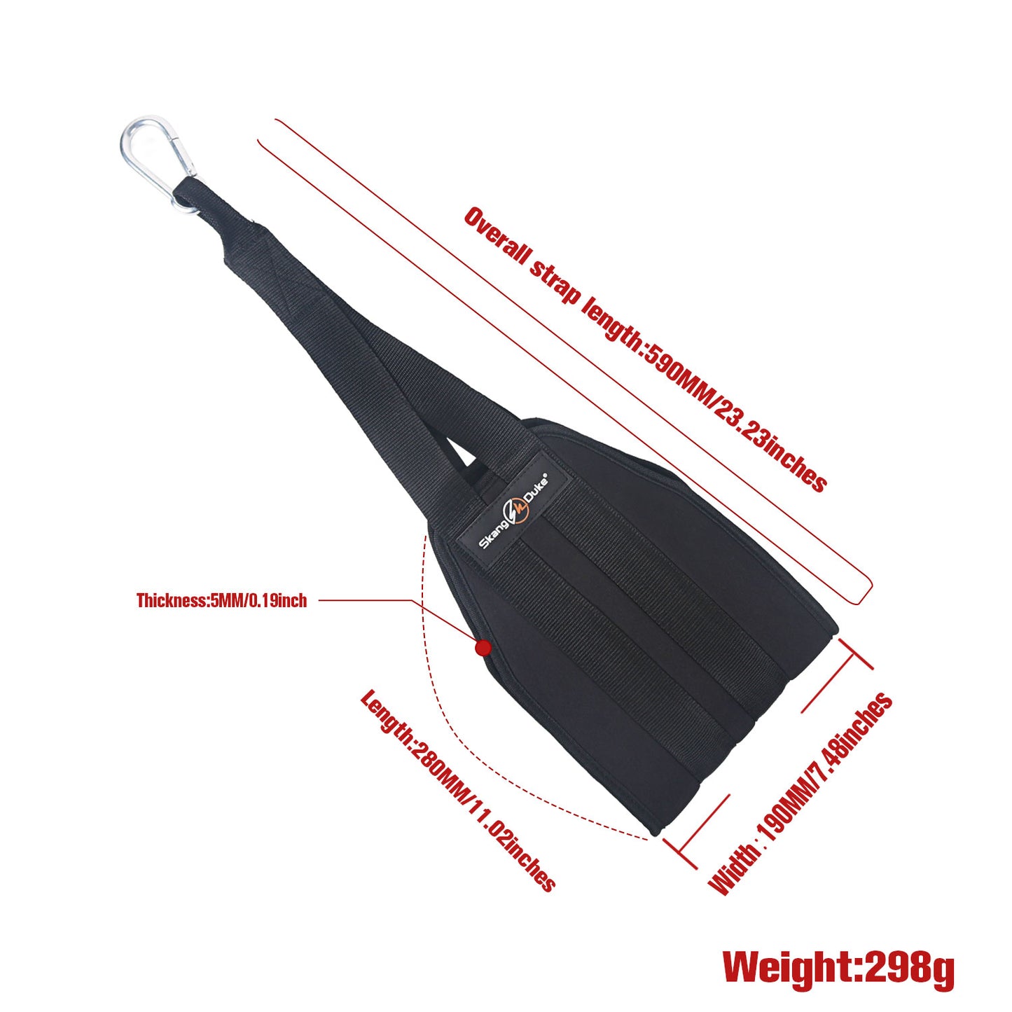 Home Gym Exerciser AB Sling Straps 1 Pair Padded, Hanging Leg Raises Fitness Gear, Muscle Training Belt Support