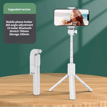 Flexible 360 Degree Selfie Stick Tripod With Wireless Remote And Phone Holder 3