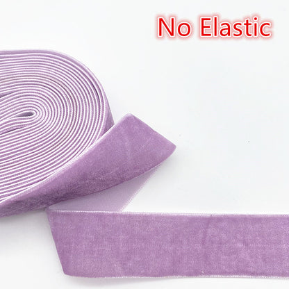 Colour Velvet Ribbon Single Face Bowknot Party Decorations Christmas Ribbon Line 4