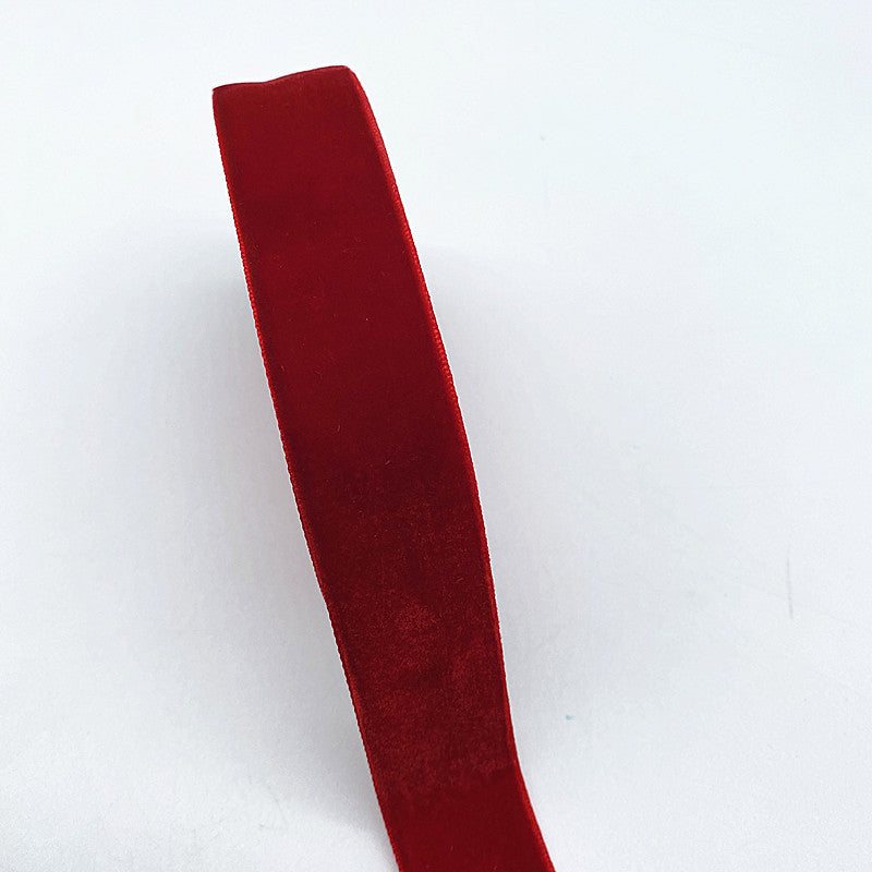 Colour Velvet Ribbon Single Face Bowknot Party Decorations Christmas Ribbon Line 8