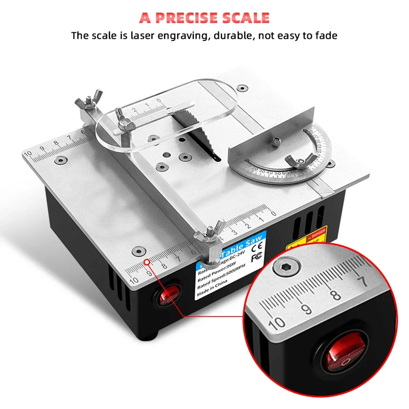 Mini Bench Saw Adjustable Table Saw For DIY Woodworking And Cutting Projects 2