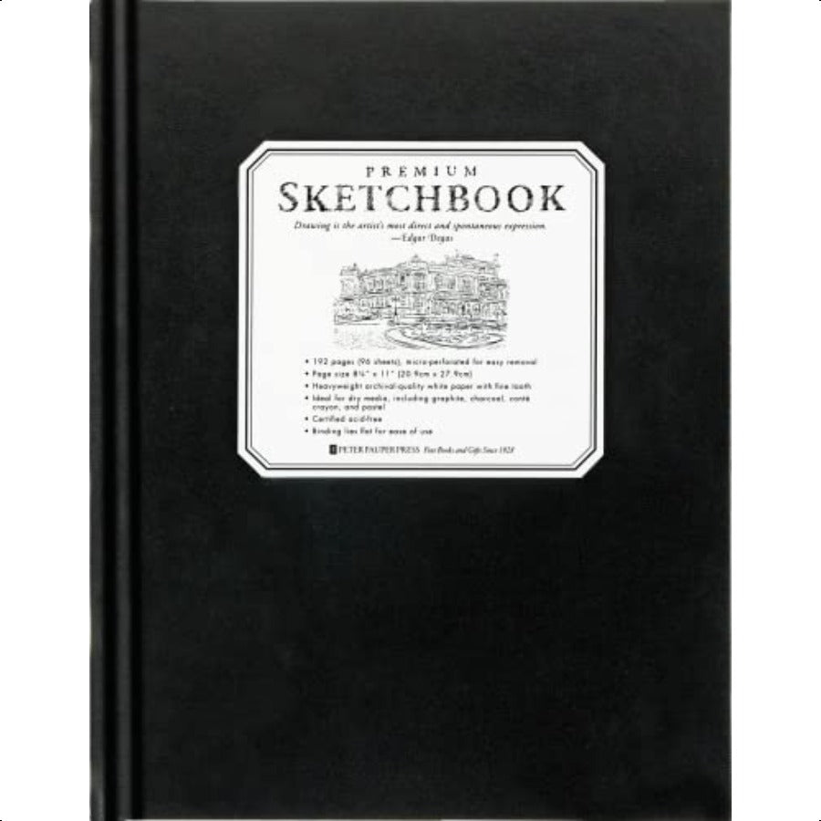 Premium Sketchbook for Artists, Large Journal with Thick Paper, Ideal for Drawing, Painting, and Mixed Media