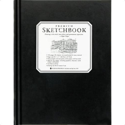 Premium Sketchbook for Artists, Large Journal with Thick Paper, Ideal for Drawing, Painting, and Mixed Media
