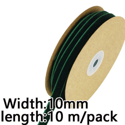 Handmade Christmas Lace Velvet Ribbon Wholesale Gift Wrapping Decoration Velvet Ribbon Party Ribbon 7