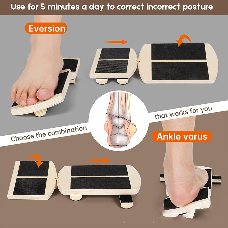 Ankle Stretcher Single Leg, Wooden Balance Board Proprioception Training, Anti Slip Ballet Home Gym