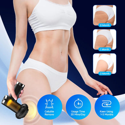 Portable Body Shaping Fat Fascia Gun Equipment, Health Anti Cellulite Vibration Massage, Deep Muscle Relaxation Fitness