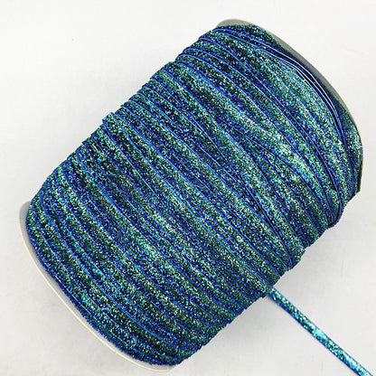 Velvet Ribbon Glitter Single Face Ribbon Bow No Elastic Headband Clips Decoration 7