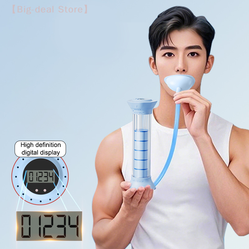 Deep Breathing Exercise Dumbbell Trainer With Counter Adjustable Diaphragm For Abdominal Muscle  Lu 3