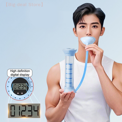 Deep Breathing Exercise Dumbbell Trainer With Counter Adjustable Diaphragm For Abdominal Muscle  Lu 3