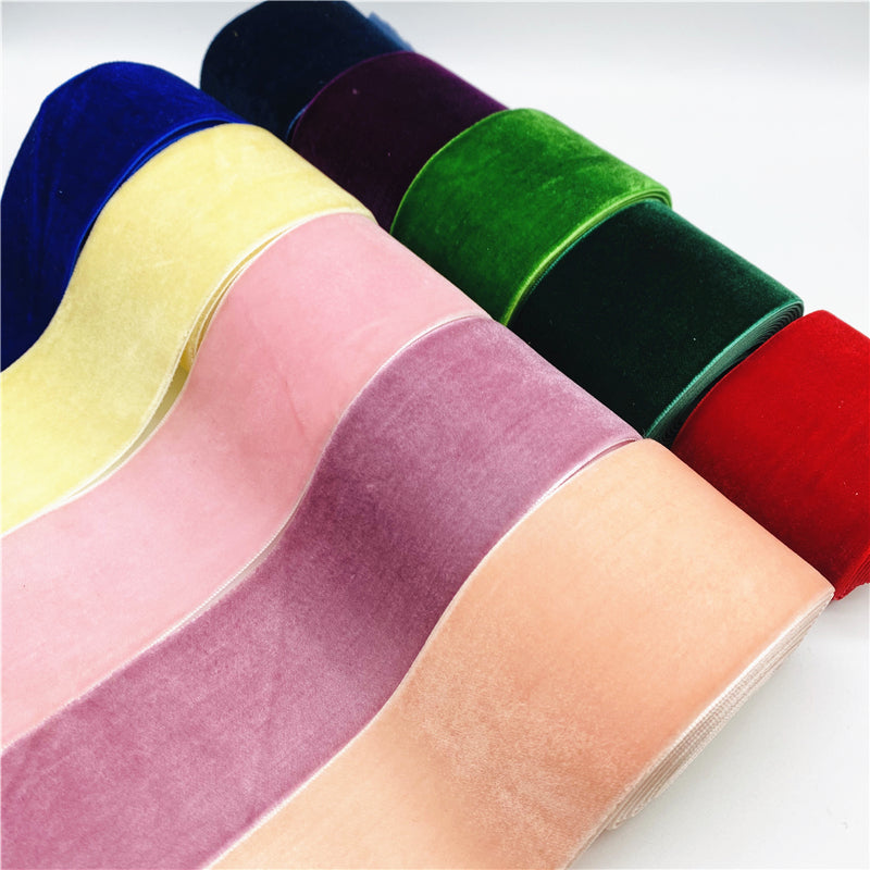 Velvet Ribbon Handmade Wedding Decoration Gift Wrapping Party Ribbon Sewing Fabric DIY Hair Bows 4