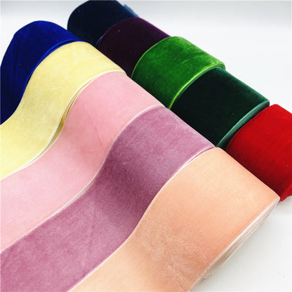 Velvet Ribbon Handmade Wedding Decoration Gift Wrapping Party Ribbon Sewing Fabric DIY Hair Bows 4