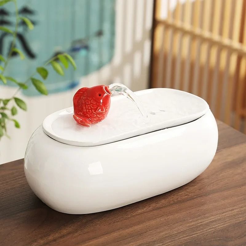 Chinese Style Circulating Ceramic Water Ornament Desktop Fountain 10