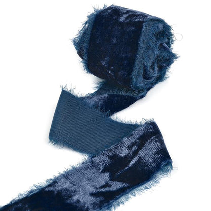 Frayed Edge Velvet Suede Cloth Ribbon Handmade For Wedding Invitation Wrapping Bouquets Birthday Pa 10