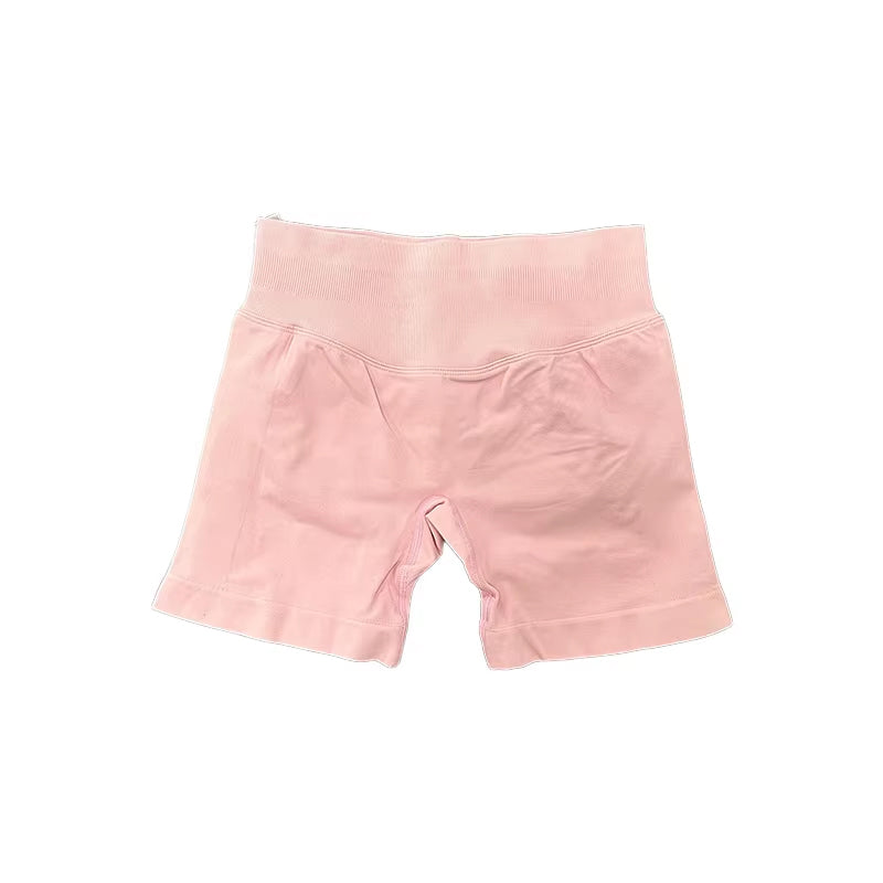 Womens Seamless Scrunch Bum Shorts High Waisted Yoga Shorts Logo Fitness Impact Shorts 18