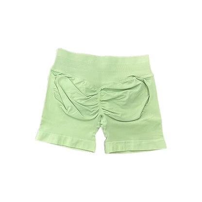 Womens Seamless Scrunch Bum Shorts High Waisted Yoga Shorts Logo Fitness Impact Shorts 20