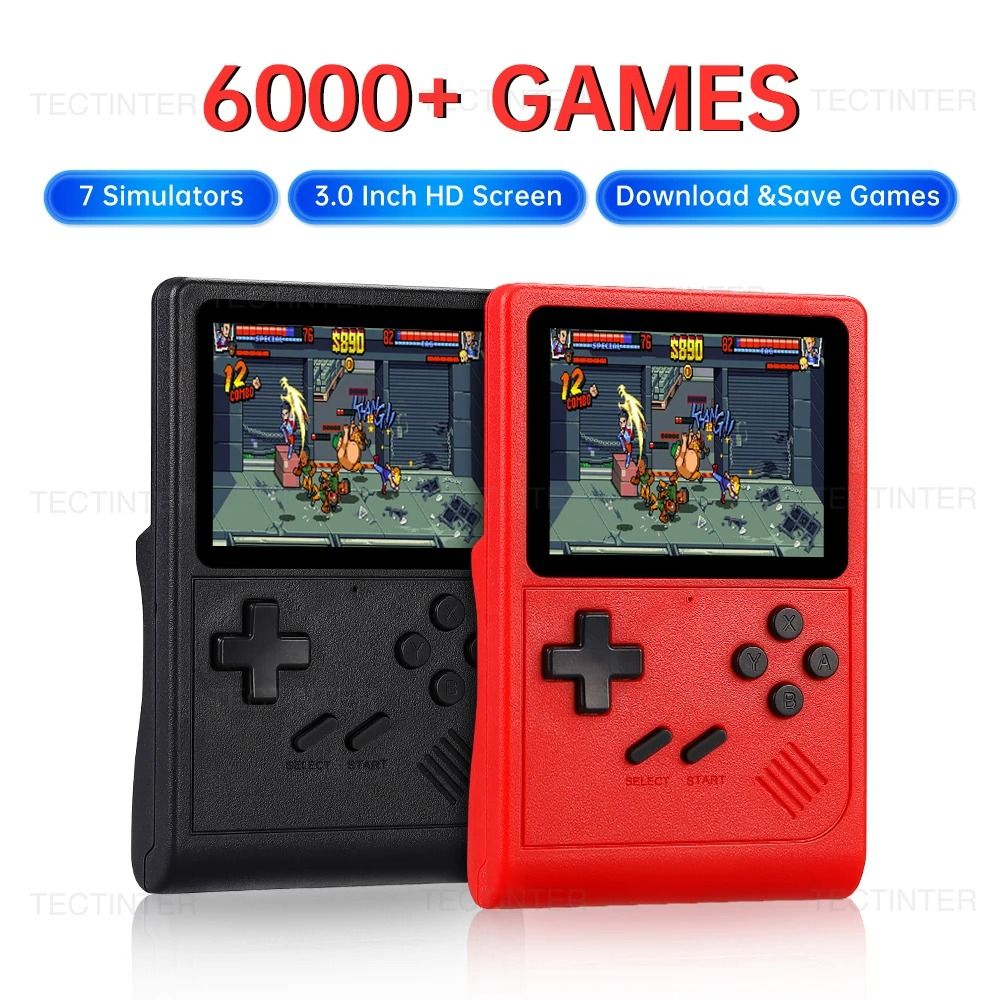 Portable Retro Handheld Game Console with 6000 Games and TV Output