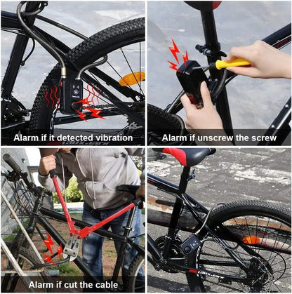 Waterproof Bike Alarm Lock With Remote And Combination Security 2