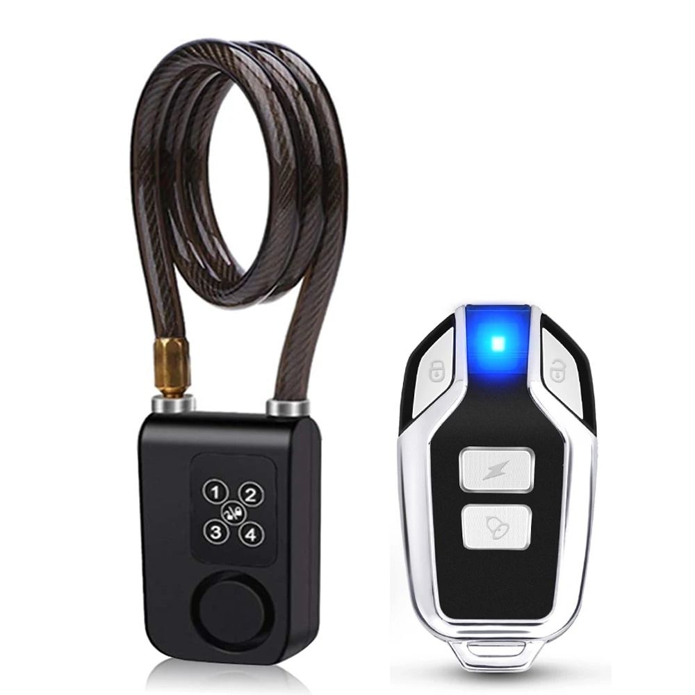 Waterproof Bike Alarm Lock With Remote And Combination Security 6