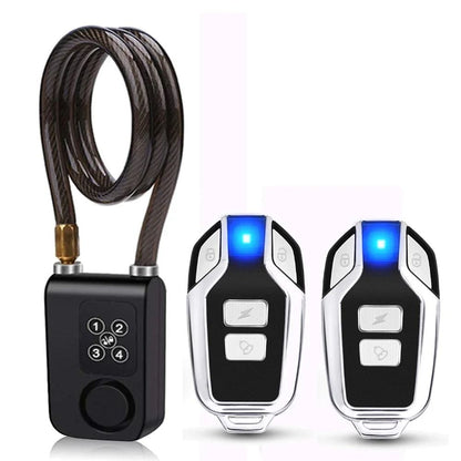 Waterproof Bike Alarm Lock With Remote And Combination Security 7