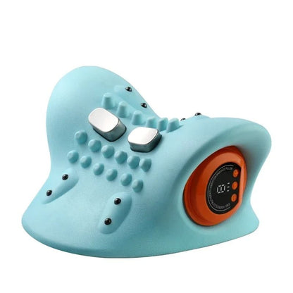 Electric Cervical Massager Neck Stretcher Traction Heat Vibration Pillow 6
