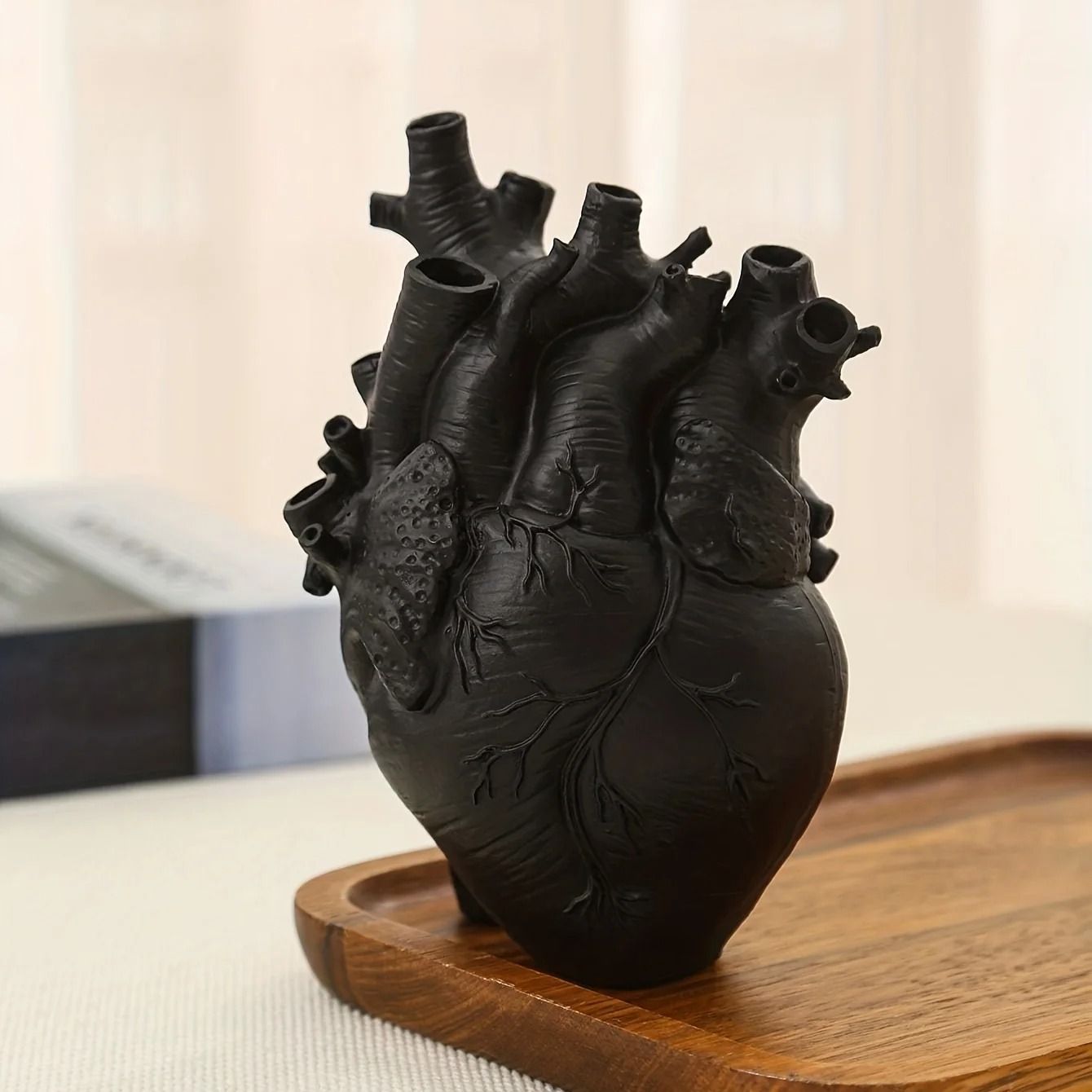 Anatomical Heart Vase Resin Decorative Flower Vessel 9
