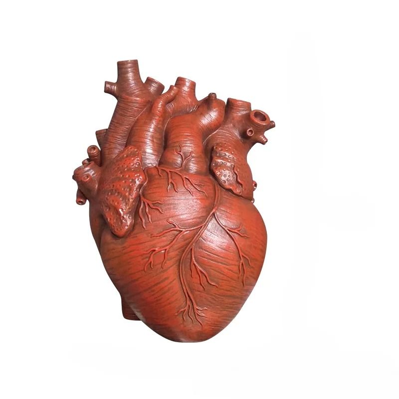 Anatomical Heart Vase Resin Decorative Flower Vessel 6