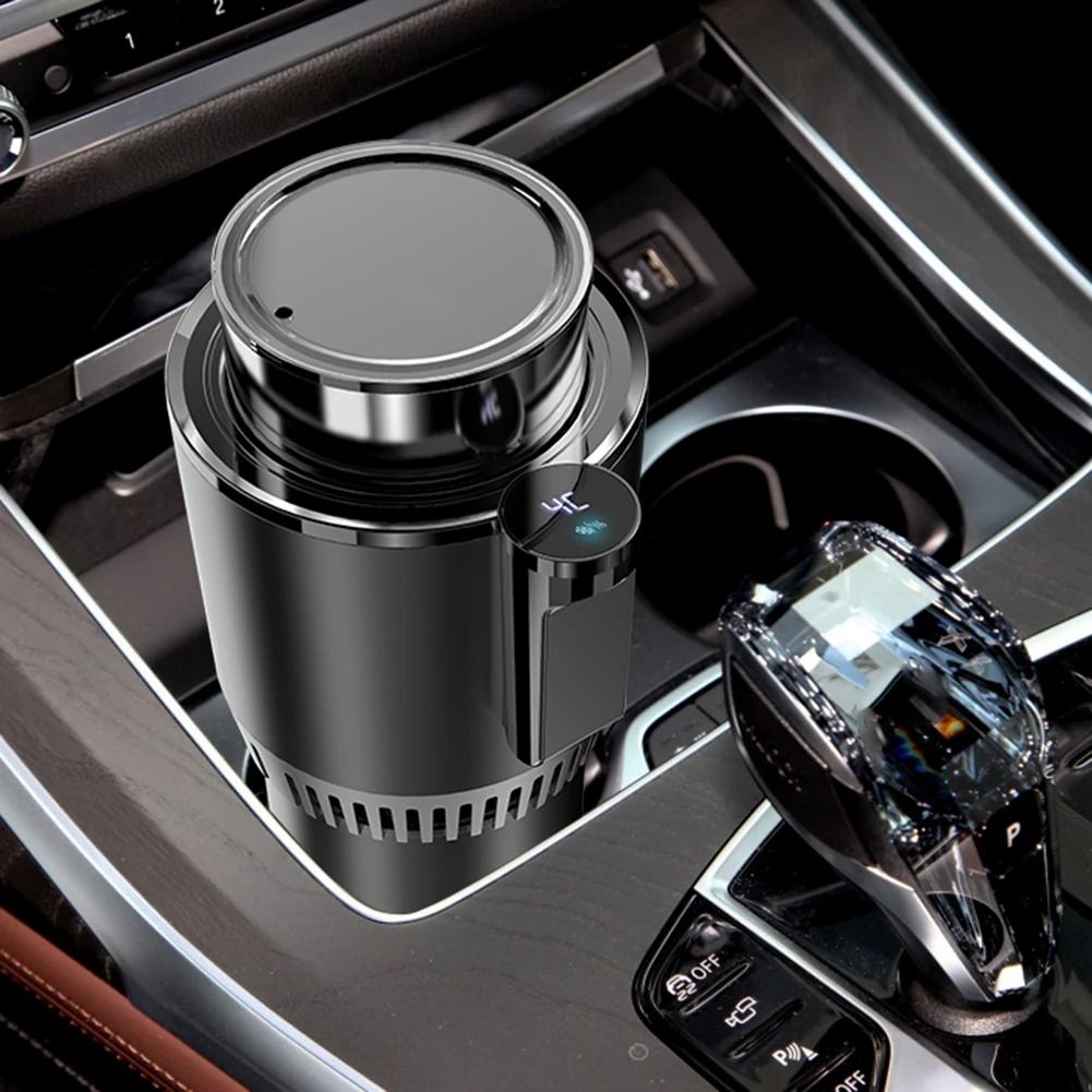 Portable Smart 2in1 12V Car Cup Cooler Warmer Mini Auto Refrigerator Cup Holder 1