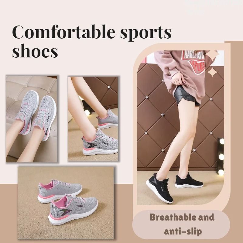 Breathable Casual Women Sneakers with Soft Sole Comfort