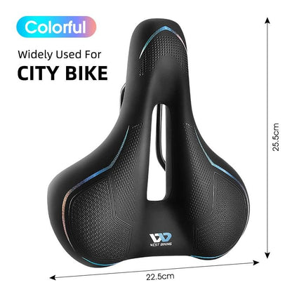 Breathable Shock Absorbing Bike Saddle Rainproof Comfort MTB Cycling Seat 13