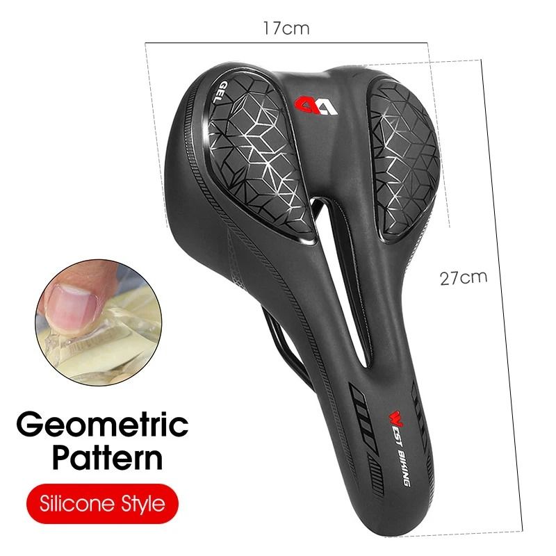 Breathable Shock Absorbing Bike Saddle Rainproof Comfort MTB Cycling Seat 14