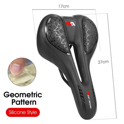 Breathable Shock Absorbing Bike Saddle Rainproof Comfort MTB Cycling Seat 14