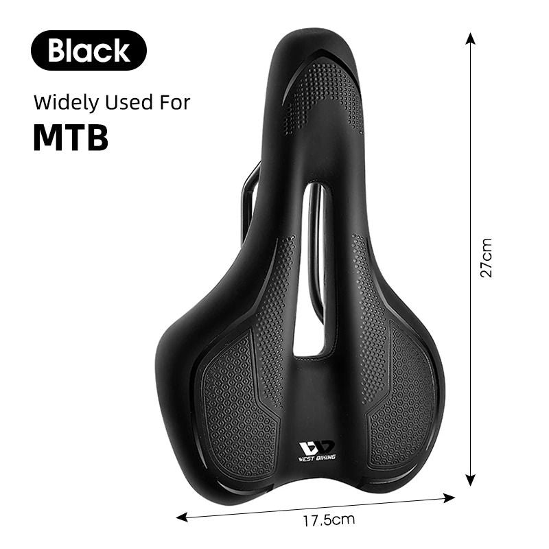 Breathable Shock Absorbing Bike Saddle Rainproof Comfort MTB Cycling Seat 8
