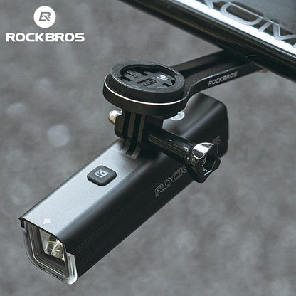 Smart Bike Front Light Aluminum Alloy USB Rechargeable Cycling Headlight 5