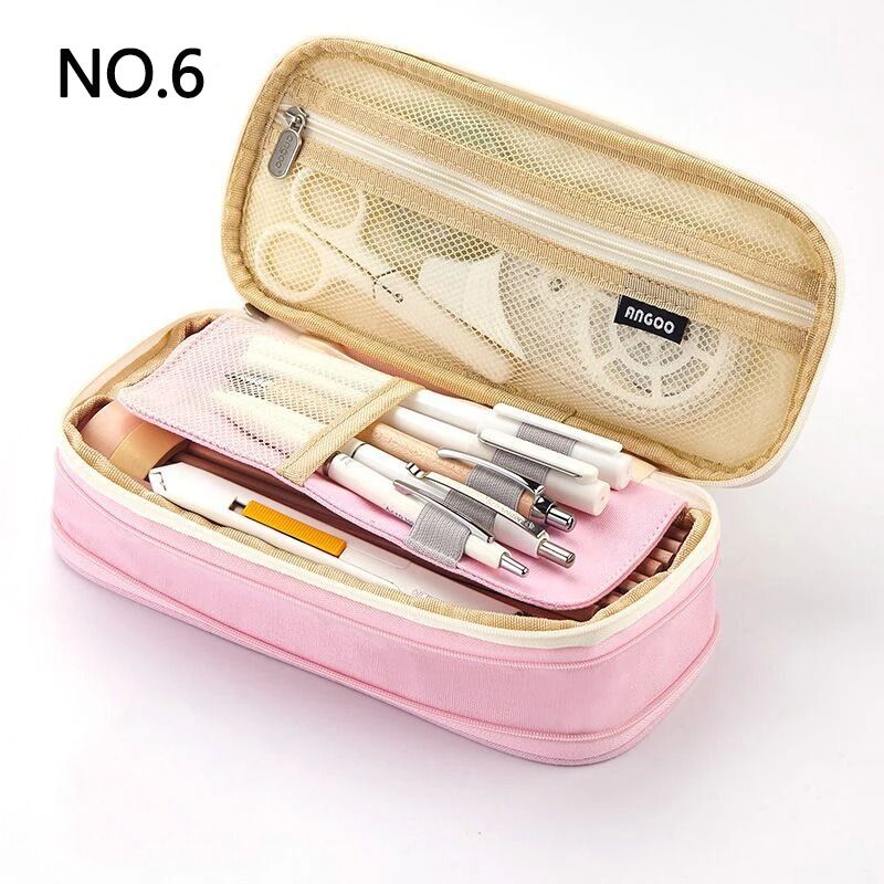 Large Capacity Pencil Case Double Layer School Pouch 10