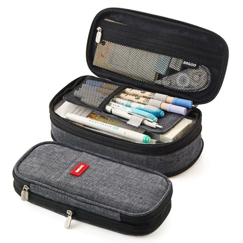 Large Capacity Pencil Case Double Layer School Pouch 4