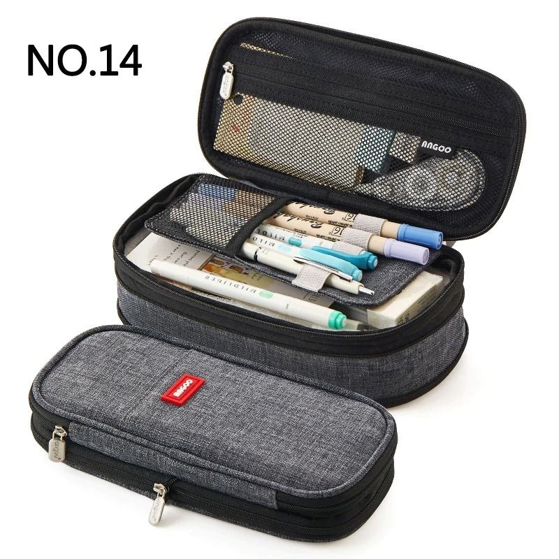 Large Capacity Pencil Case Double Layer School Pouch 18