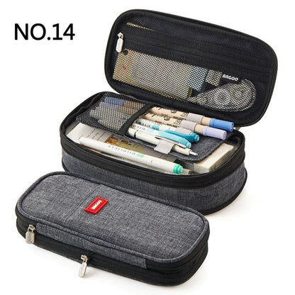 Large Capacity Pencil Case Double Layer School Pouch 18