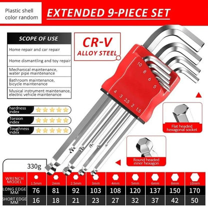 High Strength Hex Wrench Set Durable Hand Tool 8