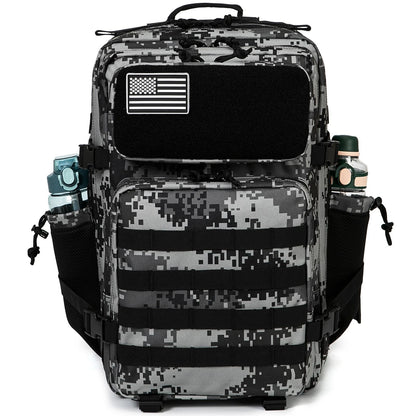 45L Tactical Backpack Outdoor Hiking Survival Rucksack With Bottle Holder 1