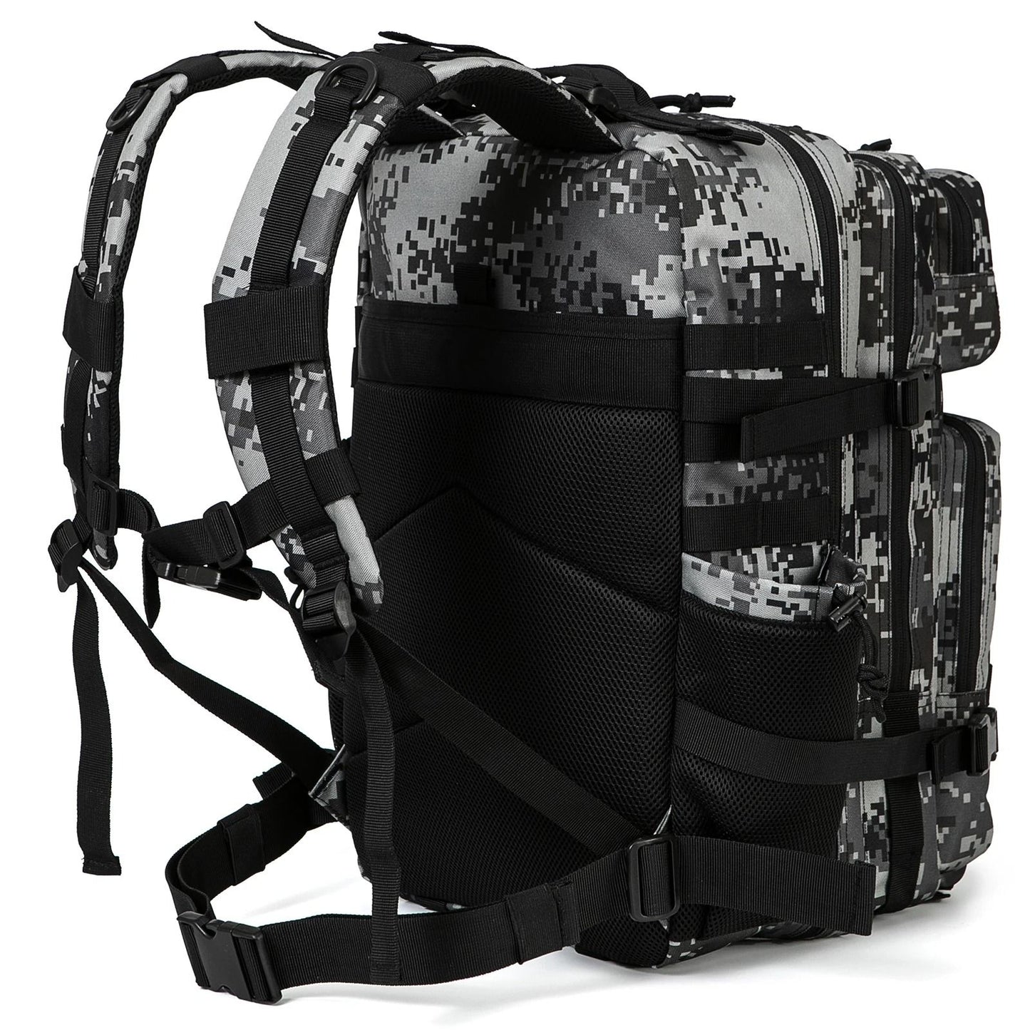 45L Tactical Backpack Outdoor Hiking Survival Rucksack With Bottle Holder 2